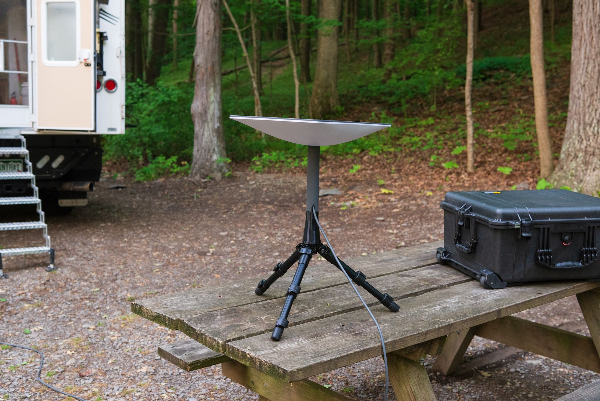 Our DIY Starlink Tripod Stand + Adapter for for Starlink Standard Actuated