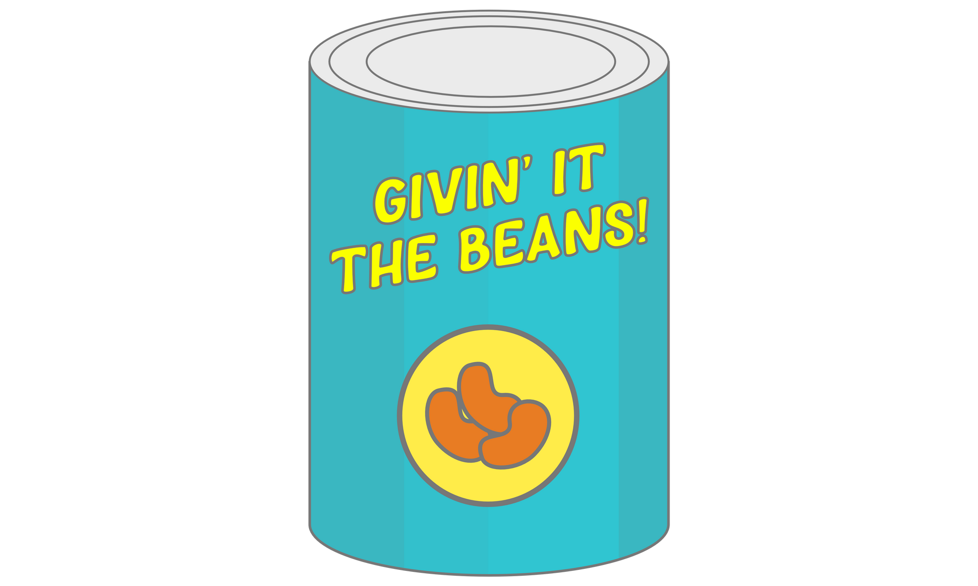 Givin It The Beans Sticker