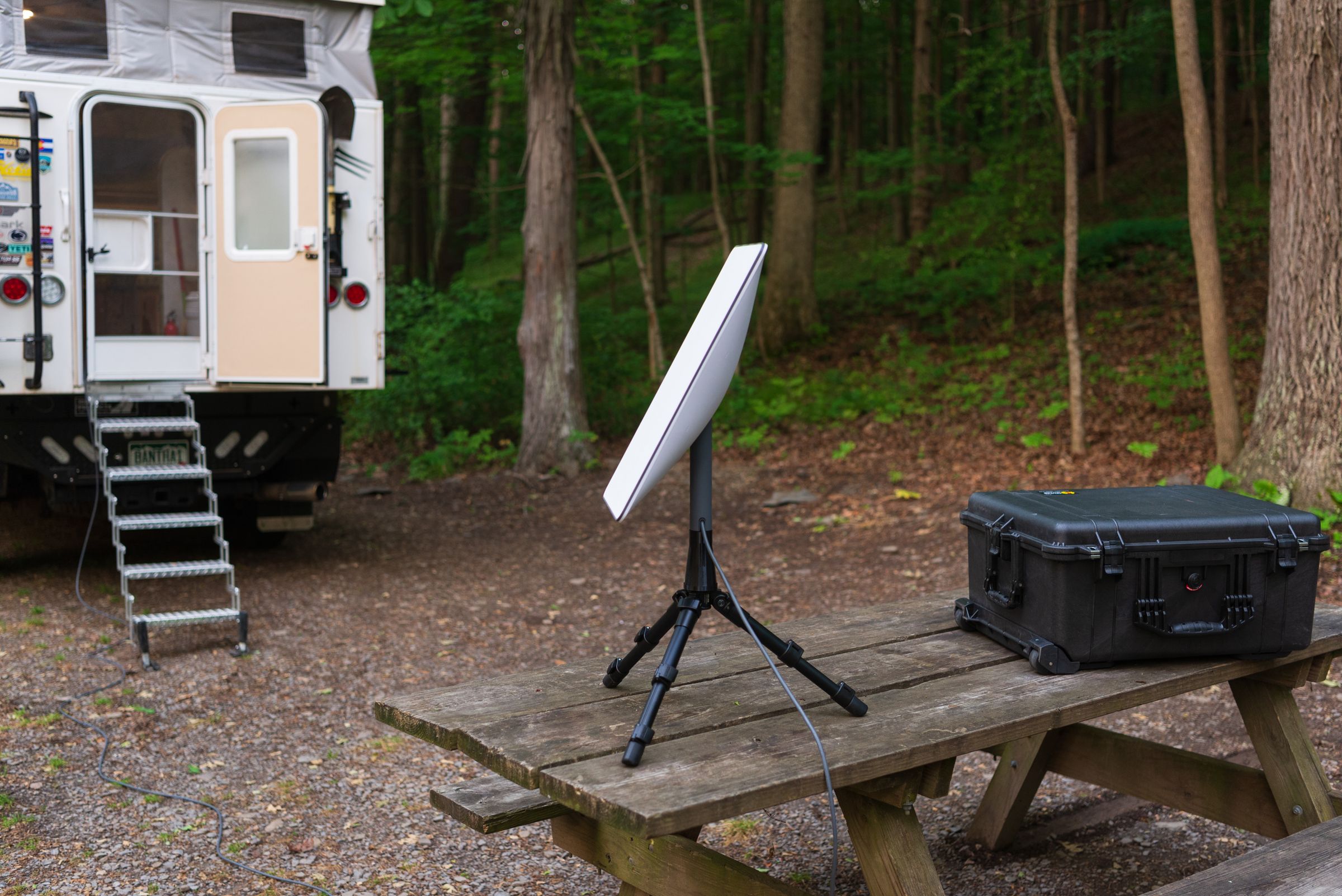 Our DIY Starlink Tripod Stand + Adapter for for Starlink Standard Actuated